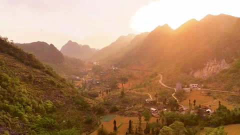Cinematic Tour on the Ha Giang Loop Vietnam, Culture and Mountain Adventure Stock Footage 321524358