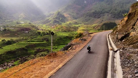 Cinematic Tour on the Ha Giang Loop Vietnam, Culture and Mountain Adventure Vídeos de archivo 321524740