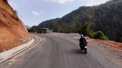 Cinematic Tour on the Ha Giang Loop Vietnam, Culture and Mountain Adventure Stock Footage 321524747