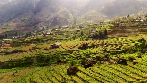 Cinematic Tour on the Ha Giang Loop Vietnam, Culture and Mountain Adventure Vídeos de archivo 321524832