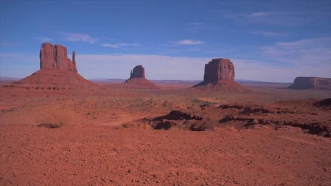 Cinematic Tracking of Monument Valley Stock Footage 83250290
