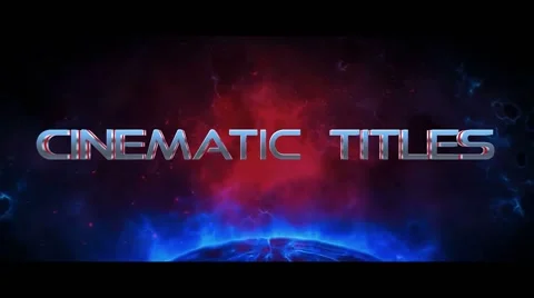 Cinematic Trailer Titles After Effects stock