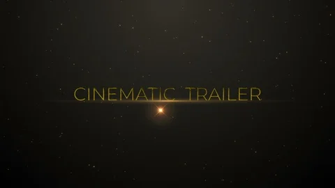 Cinematic Trailer Titles. Stock After Effects