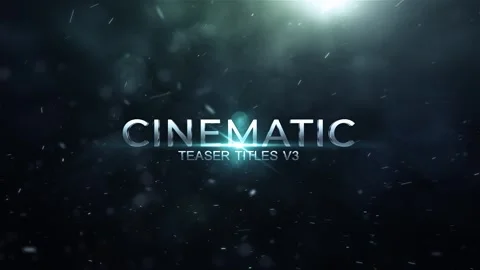 Cinematic Trailer Titles v3 Stock After Effects