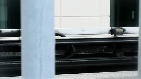 Cinematic Train Tracks Stock Footage 238723982