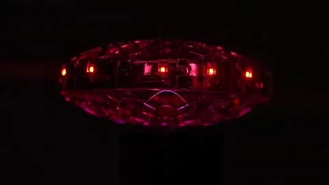 Cinematic UFO Hovering At Night, Extraterrestrial Alien Stock Footage 303989404