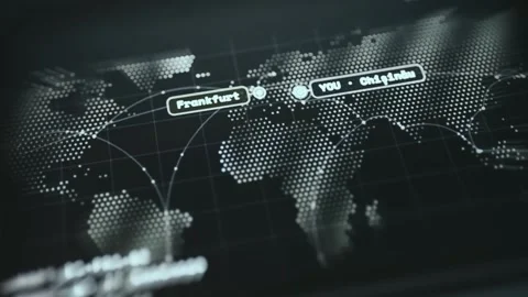 Cinematic View of API Live Traffic Monitoring Graph in an - Cinematic Dashboard Stock Footage 336975567