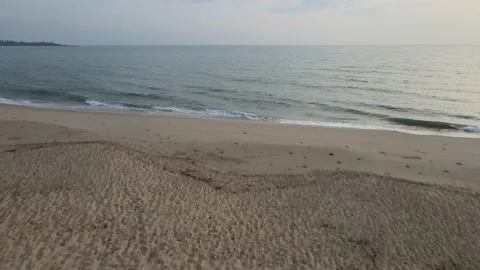 Cinematic View of Beach in Desaru Stock Footage 148011737