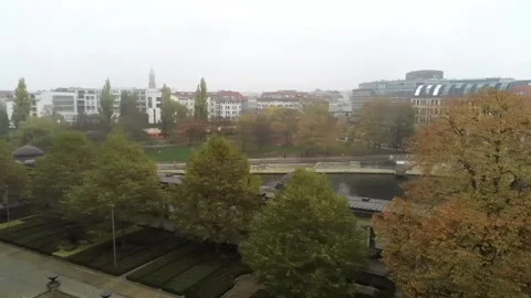 Cinematic view of berlin Stock Footage 143088900