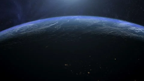 Cinematic view of Earth from space Stock Footage 316359709