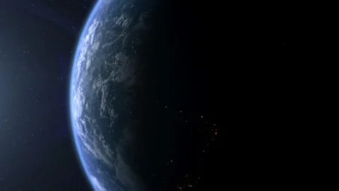 Cinematic view of Earth from space Stock Footage 316360097