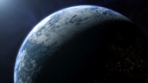 Cinematic view of Earth from space Stock Footage 316361277