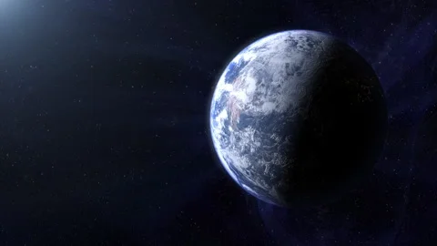 Cinematic view of Earth from space Stock Footage 316367835