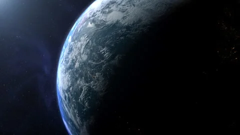Cinematic view of Earth from space Stock Footage 316370585