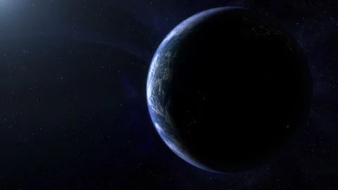 Cinematic view of Earth from space Stock Footage 316370634