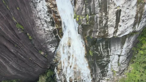 Cinematic View of the Highest Waterfall in Southeast Asia. (4K) Stock Footage 147328267