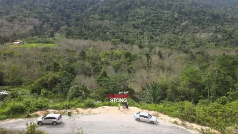 Cinematic View of the Highest Waterfall in Southeast Asia. Stock Footage 147343752