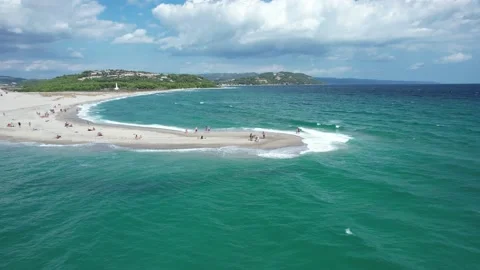 Cinematic view of Possidi, Greece. Video stock 162486622