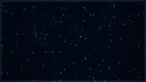 Cinematic view of the starry night sky galaxy expanse and cosmic void Vídeos de archivo 346002453