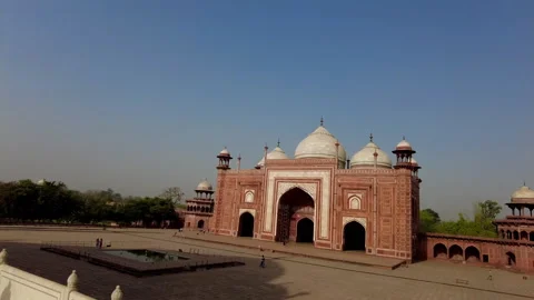 Cinematic View of Taj Stock Footage 183006232