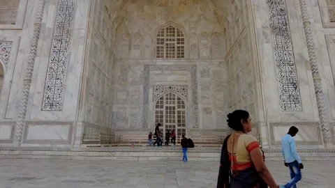 Cinematic View of Taj Stock Footage 184859881