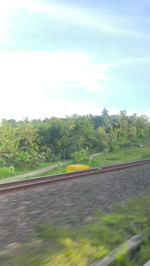 Cinematic view from train windows Stock Footage 336674912