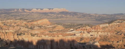 Cinematic widescreen of the red rocks of Bryce Canyon National Park at sunset 스톡 동영상 303384748