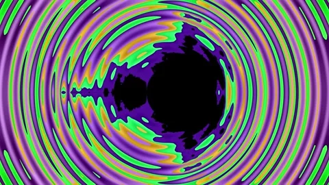 Cinematic winged abstract loop with gold cyan indigo sweeping motion shapes Stock-Footage 333860318