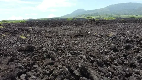 Cinematica Dry Lava River Texture Stock Footage 161423078