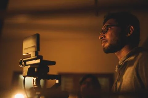 Cinematographer with Camera Фото