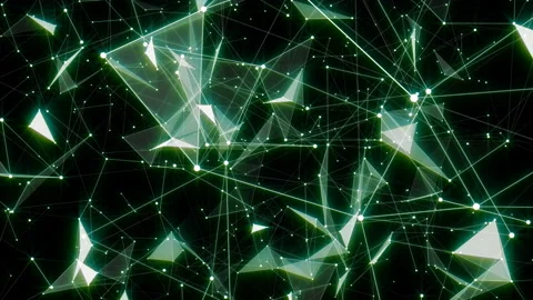 Cinematographic structure. Business background. The camera moves through the Video stock 95583828