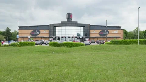 Cineworld cinema building in Northampton England UK Stock Footage 196007904