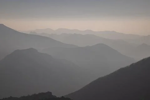Cingles de Vallcebre cliffs landscape in Catalonia Stock Photos