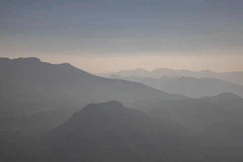 Cingles de Vallcebre cliffs landscape in Catalonia Stock Photos