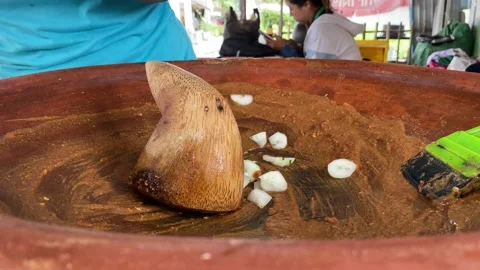 Cingur salad from Indonesia 库存影片 219383747
