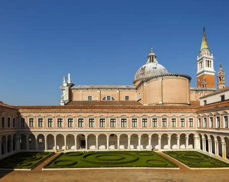 Cini Foundation Monastery of San Giorgio Maggiore Venice Veneto Italy Europe Stock Photos