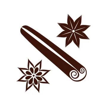 Cinnamon and anise Stock-Illustration