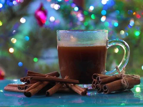 Cinnamon and coffee Stock Photos