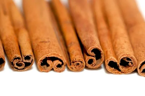 Cinnamon bark (sticks) Stock Photos