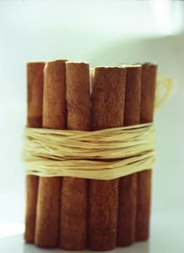Cinnamon - bunch of cinnamon stics Stock Photos