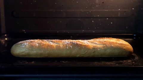 Cinnamon buns baking and rising in the oven. Zoomed-in timelapse view. Homema Stock Footage 272449862
