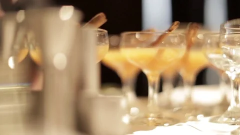 Cinnamon Cocktails Stock Footage 77034160