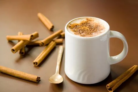 Cinnamon coffee Stock Photos