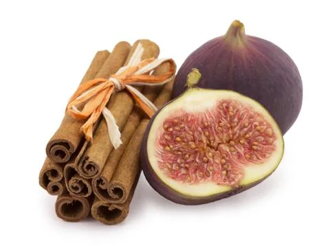 Cinnamon, fig Stock Photos
