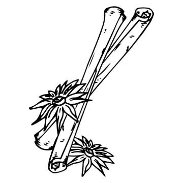 Cinnamon icon. Stock Illustration