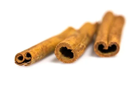 Cinnamon isolated on white background Foto stock