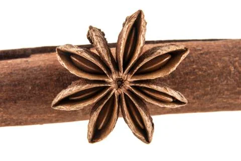 Cinnamon isolated on white background Foto stock