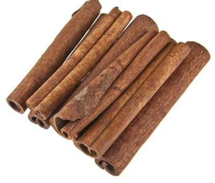 Cinnamon isolated on white background Stock Photos