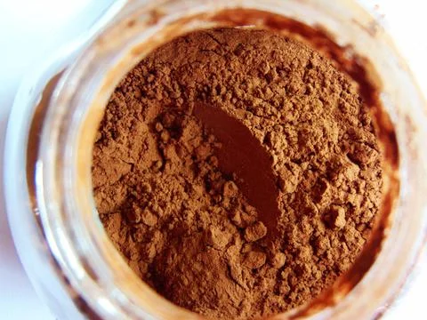 Cinnamon in the jar - isolated Foto stock