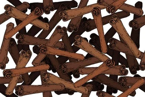 Cinnamon pattern Stock-Illustration